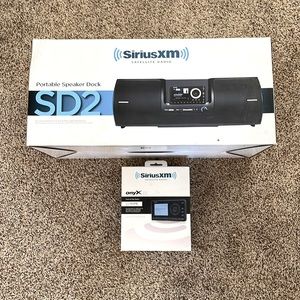 Sirius XM Satellite Radio Portable Speaker Dock SD2 and onyX EZ Home Kit